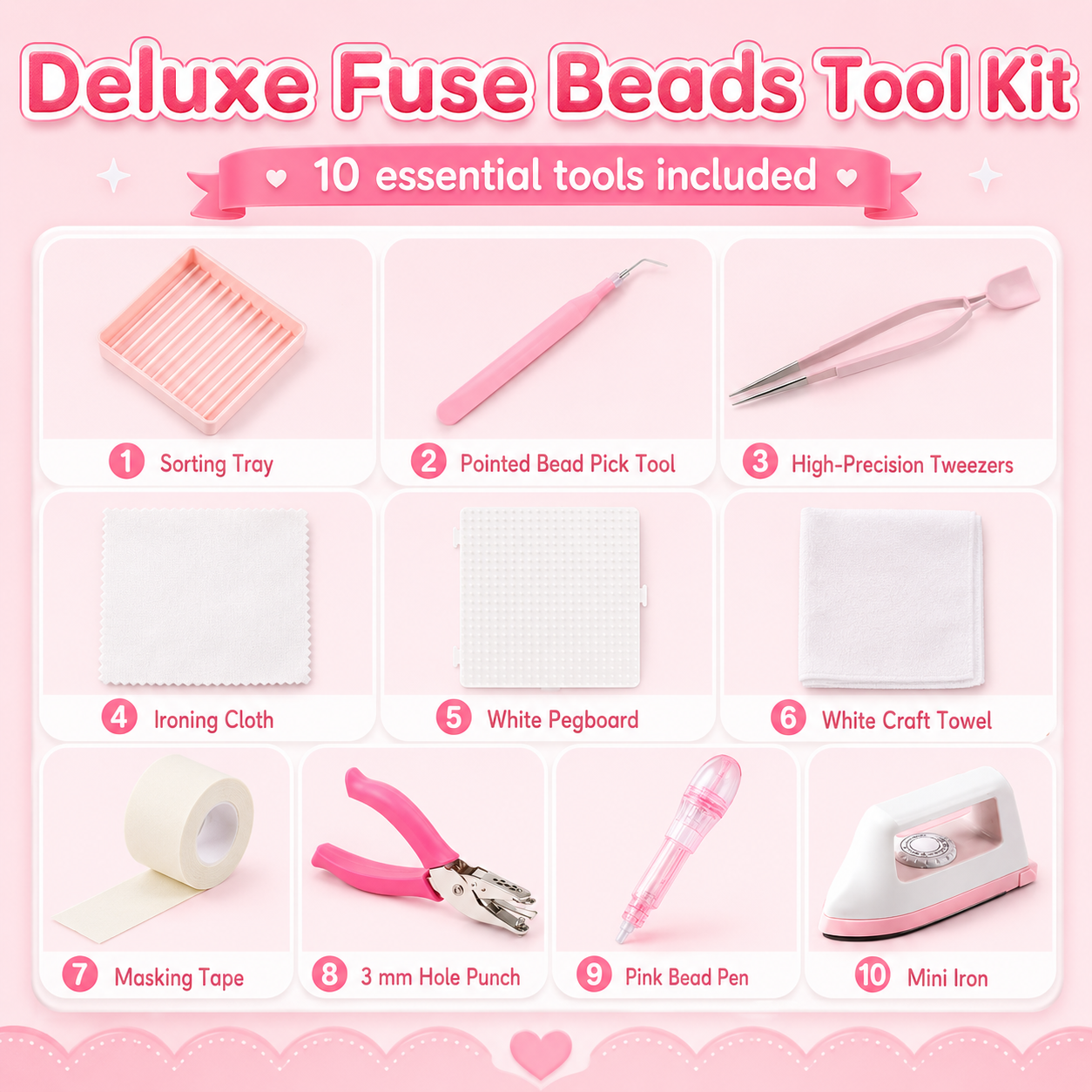 Deluxe Fuse Beads Tool Kit